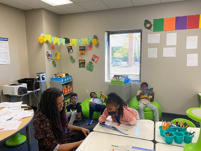 Scholars learning throughout the day.