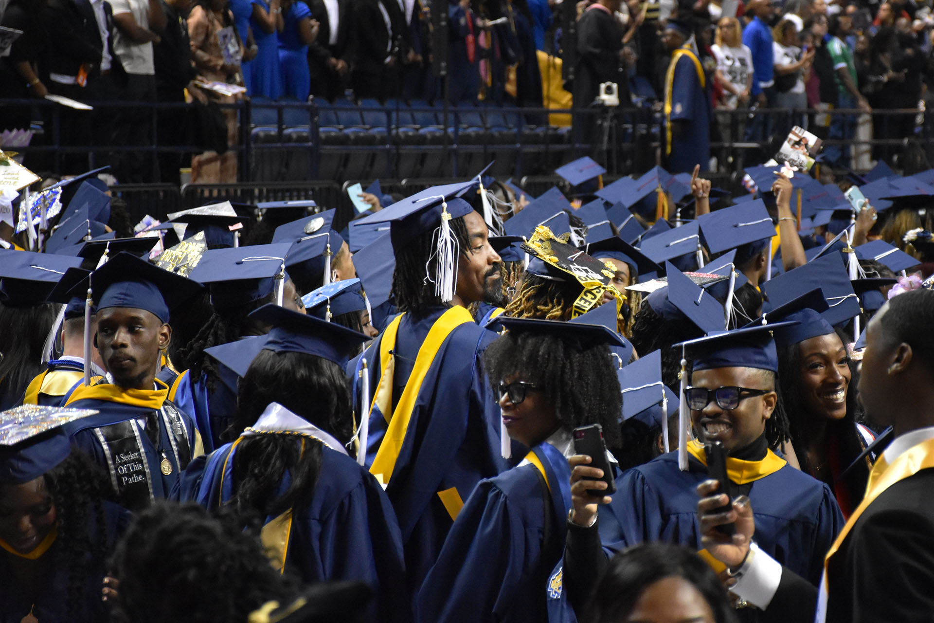 J.R. Smith at commencement