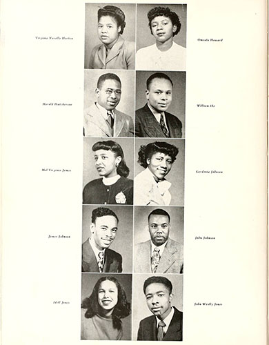 Virginia Horton, top left in the 1948 Ayantee